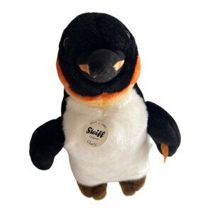 Steiff Charly Emperor Penguin 32cm Soft Plush Collectible German Made